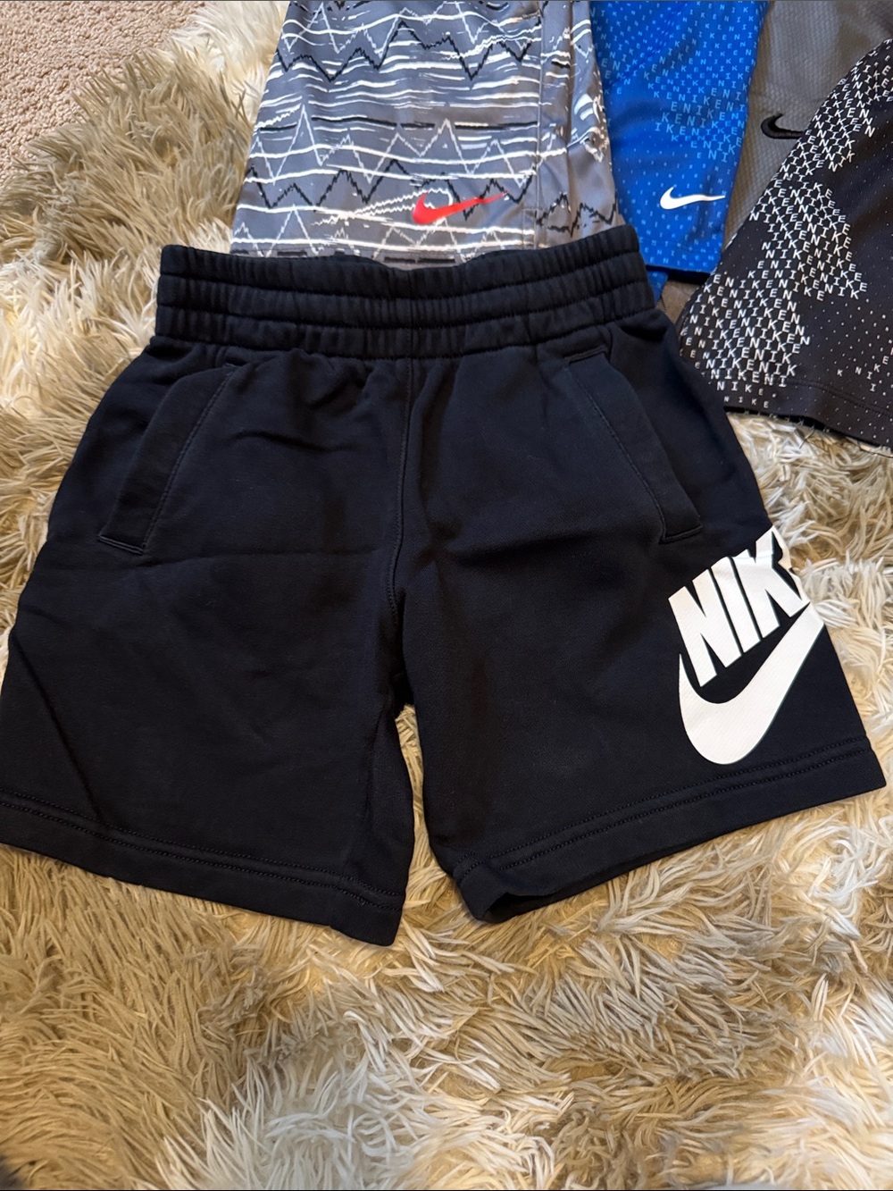 Nike 5 Pairs Kids Athletic Shorts Bundle Size Small (7) Boys Dri-Fit - Picture 2 of 14